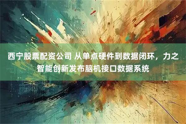 西宁股票配资公司 从单点硬件到数据闭环，力之智能创新发布脑机接口数据系统
